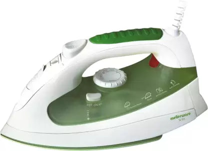 Mellerware SI03 1600 W Steam Iron  (White + Light Green) Mellerware SI03 1600 W Steam Iron  (White + Light Green)